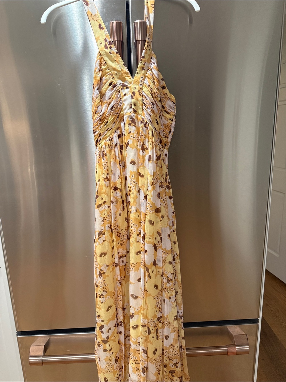 Yellow Floral Maxi Dress - Joie   Worn Once
